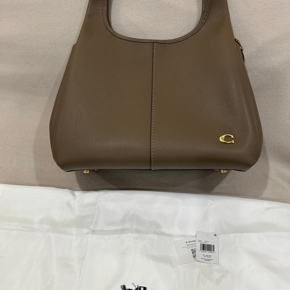 Coach Luna Leather Shoulder Bag medium - Picture 8 of 9
